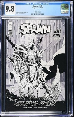 Spawn #303 - CGC 9.8 - 2019 Image Comics B&W Todd McFarlane