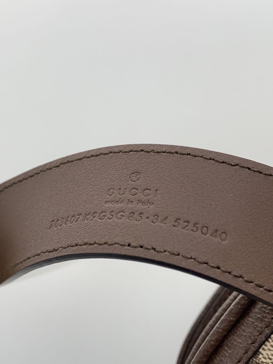 GUCCI waist bag blondie belt GG Supreme PVC Brown 703807 Used thumbnail 5