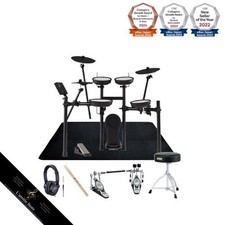 Roland TD-07KV Ready-to-Use TAMA Twin Pedal Set with SELVA Drum MatJapan Brand