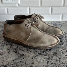 Clarks Original Desert Trek Shoes Men's Size 10.5 Sand Suede Crepe Sole