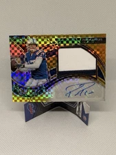 2020 Panini Select Jumbo Signature Swatches Philip Rivers Gold Prizm /10 Colts