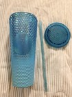 Starbucks Blue Iridescent Studded Tumbler 24 oz Cold Cup w/Lid & Straw — photo 3