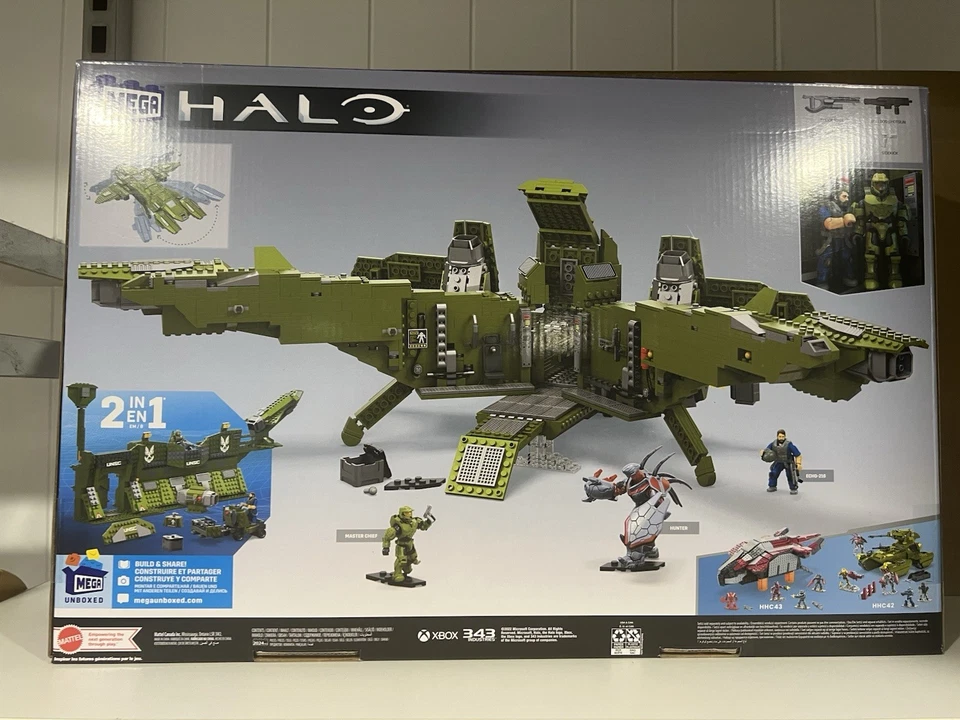 MEGA Construx Halo Infinite Pelican Inbound (Brand New, Unopened Box) - Image 3 of 4