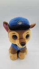 Paw Patrol Chase TY Beanie Plush Toy Police Dog 2018 Stuffed Animal 7" 