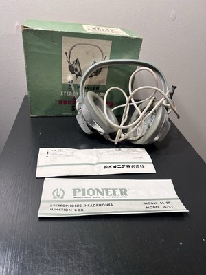 Vintage Pioneer SE-2P Stereo Headphones Japan w/ Box Retro 70s Untested