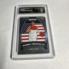 2020 Prizm Draft Picks LaMelo Ball Global Prospects RC #98 GMA 10 Gem Mint