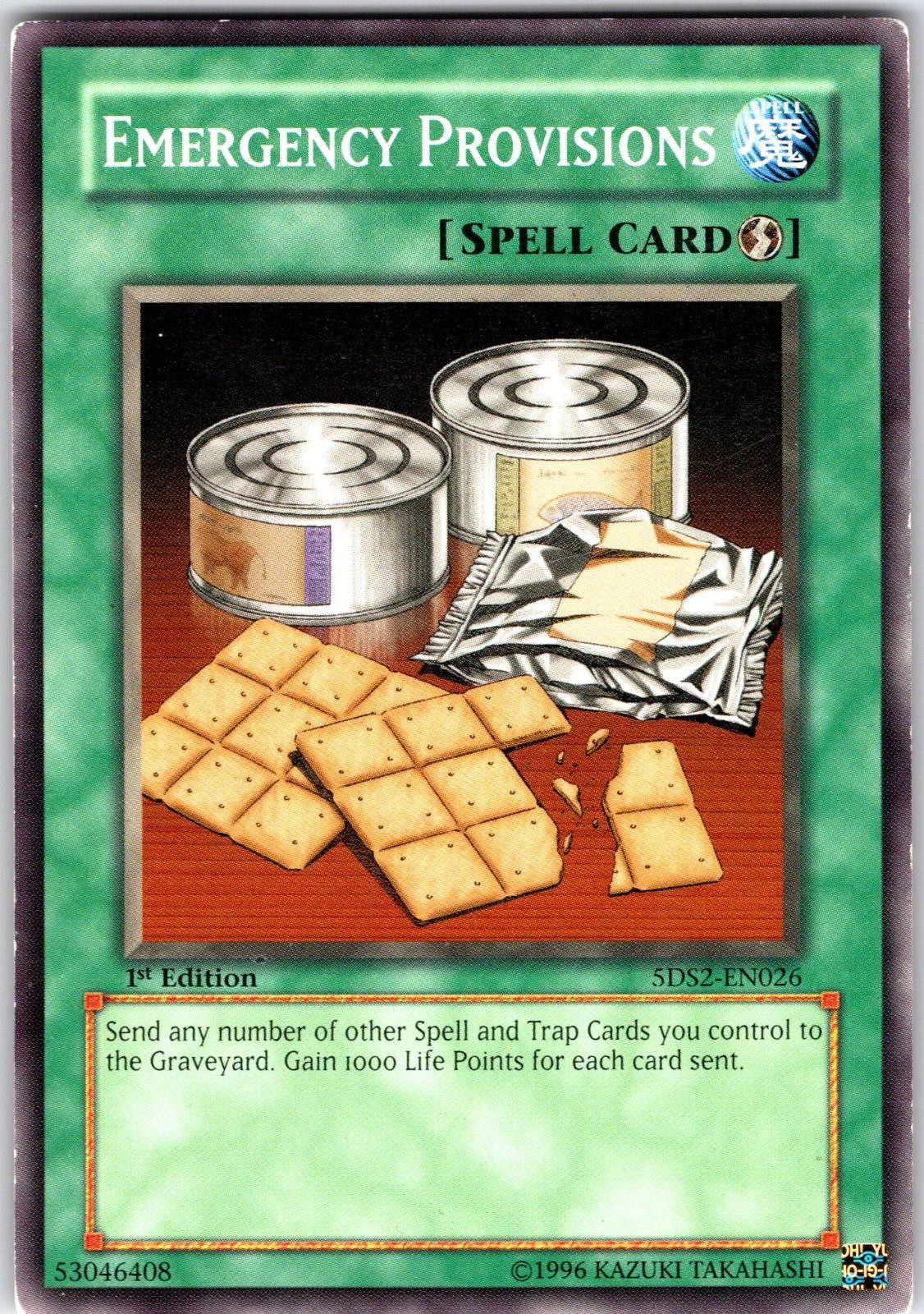 Emergency Provisions 5DS2-EN026 5D's Starter Deck 2009 Yu-Gi-Oh 1st Edition LP