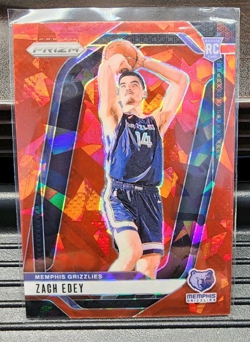 2024-25 Panini Prizm - Zach Edey #249 Red Ice Prizm (RC)