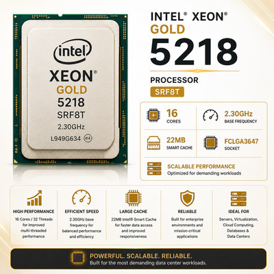 Intel SRF8T Xeon Gold 5218 16-Core 22MB 2,3GHz Prozessor