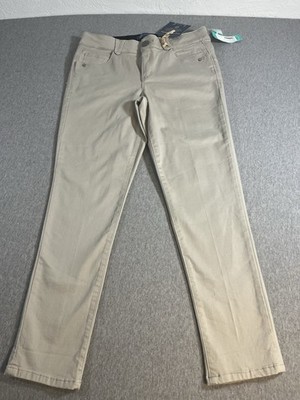 NWT Democracy AB Solution Ankle Skimmer Khaki Stretch Women s 10 Casual Work