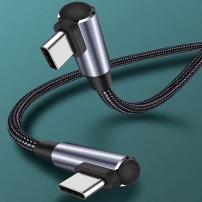 90 Grad PD 60W USB C zu USB Typ C Kabel Rechter Winkel Schnell ladung