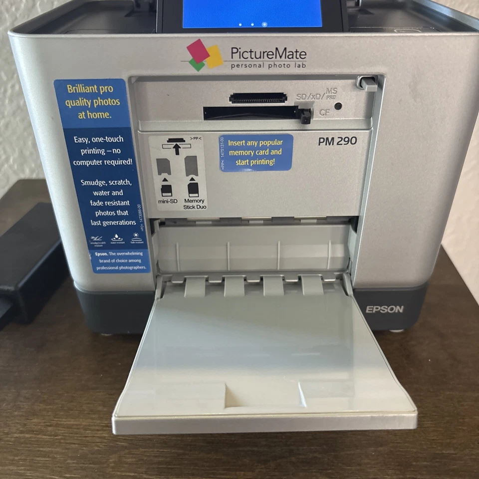 Epson PictureMate PM290 Personal Photo Lab Printer Complete CD Burner-Tested - Image 3 of 4