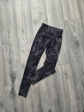 Lululemon Align Leggings Diamond Dye Grey Black Yoga Gym UK 6 Size 2