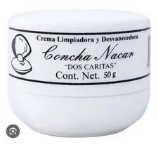 CONCHA NACAR CREMA FACIAL  DOS CARITAS  50 GR MEXICO