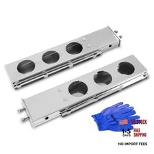 Stainless Steel Mud Flap Hanger - 2 1/2" Bolt Spacing, with 4" Light Cutouts,