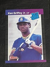 1989 Donruss - Rated Rookie Ken Griffey Jr #33 *Denotes* on Back (RC)