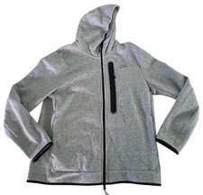 Nike Tech Fleece Gray Full-Zip Hoodie Pocket Hood Large Mens Casual Activewear