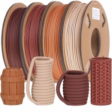 30% Real Wood Fiber 3D Printer Filament Bundle, 3 D PLA Printing Print Filame...
