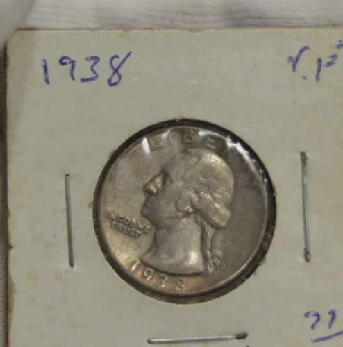 1938 US Washington Quarter 25c VF+