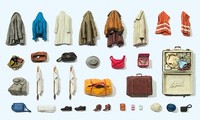 Preiser 17008 KleidungsstüCke, Warnwesten, Taschen Etc. Bausatz 1:87 / H0