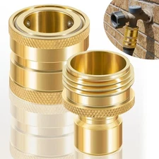 3/4 Inch Heavy Duty Brass Hose Quick Disconnect Set Fittings for Dramm 22729
