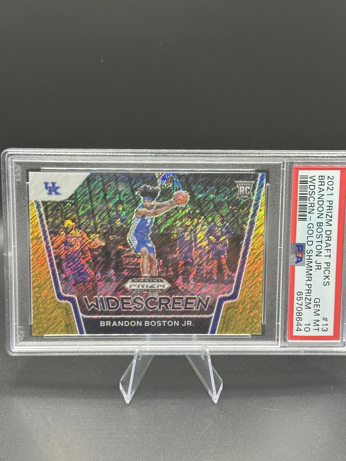 2021-22 Panini Prizm D/P -Widescreen Brandon Boston Jr. #13 Gold Prizm /10 PSA10