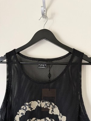 トップス Stussy Denim Tears Mesh Tank Denim Tears x Stussy Mesh Tank - Size Large - Black - NEW | eBay