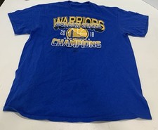 Golden State Warriors T-shirt 2018 NBA Finals Champions Size L