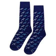 NWT Blue Bird Dress Socks Novelty Men 8-12 Crazy Fun Sockfly