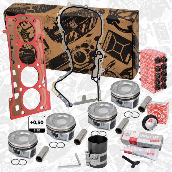 Kolbensatz Boxet – Service Kit ET Engineteam PM009750ET FüR VW Tiguan Golf 5 1K5-image