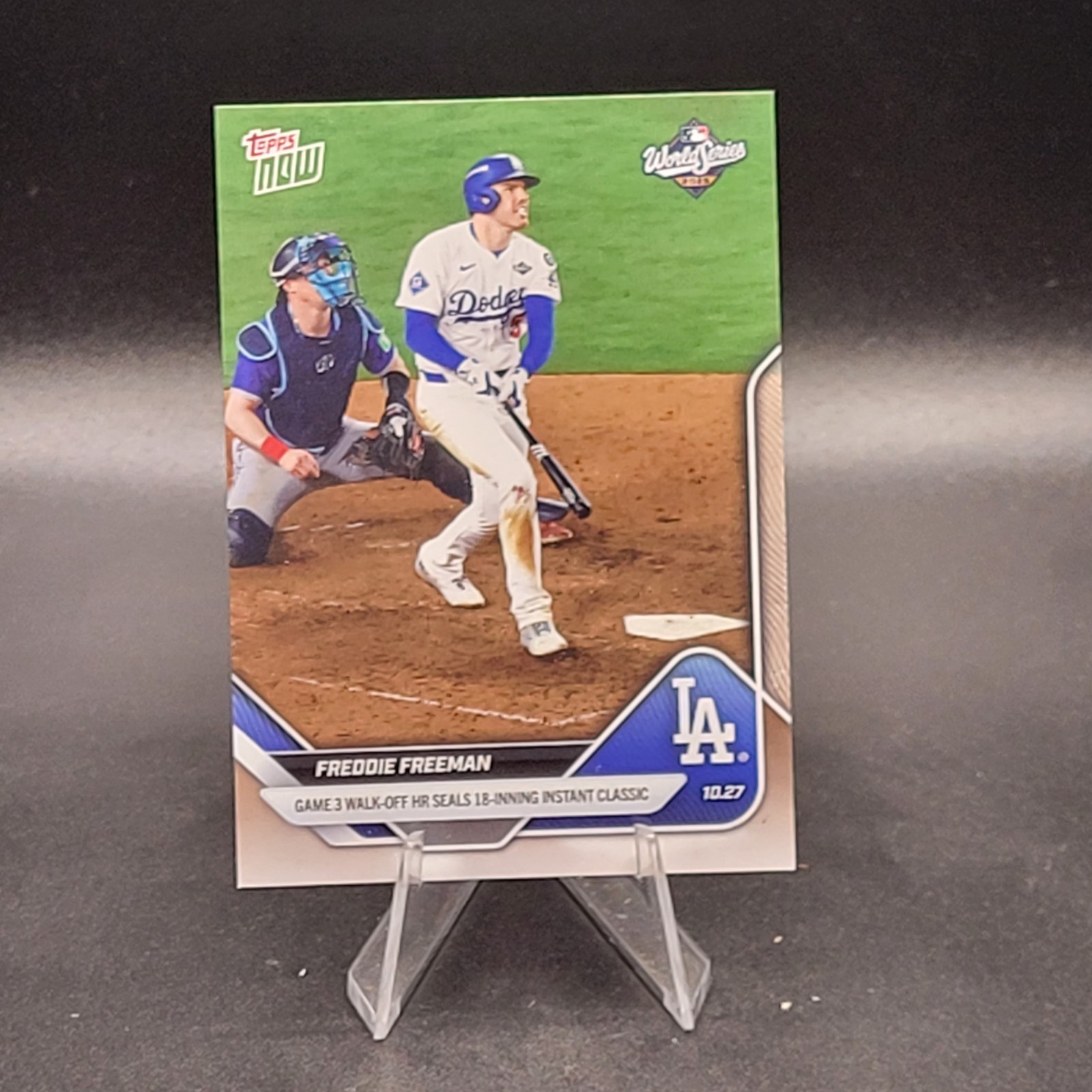 2025 Topps Now - Freddie Freeman #908 Game 3 Walk-Off HR Seals 18 Inning Classic