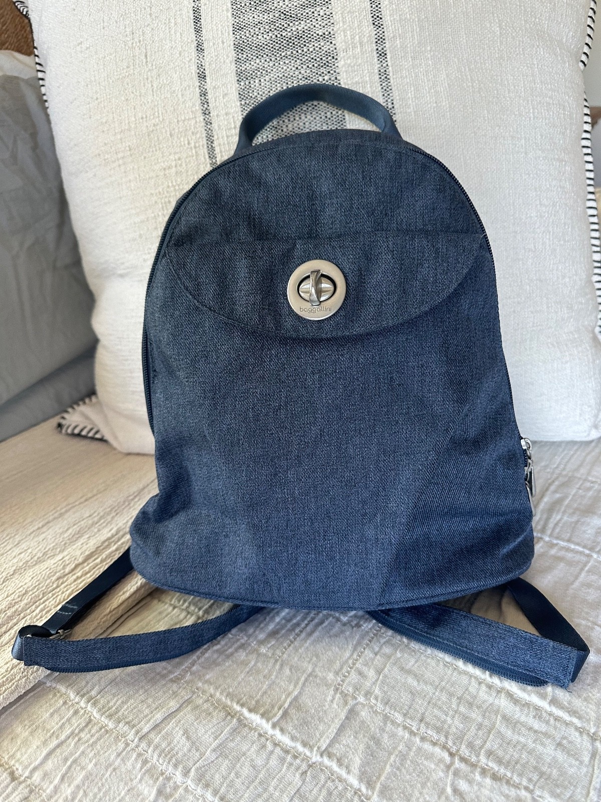 Baggallini Convertible Backpack - Denim colored f… - image 1