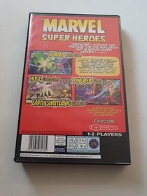 Sega Saturn Game Marvel Super Heroes Boxed With The Manual
