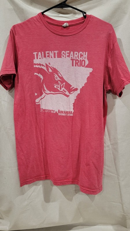 Delta Ringspun Arkansas Razorbacks Team Red Shirt T-Shirt Adult Size L