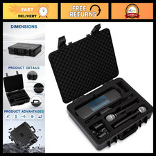 Wireless Microphone Hard Shell Case for BLX288 SM58 PG58 BETA58A - Durable Stora