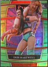 2022 Panini Select WWE - Neon Green Prizms Wrestling Indi Hartwell #49 EX