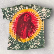 Bob Marley and the Wailers Vintage 80s Tye Dye Uprising Band tee, Size XL