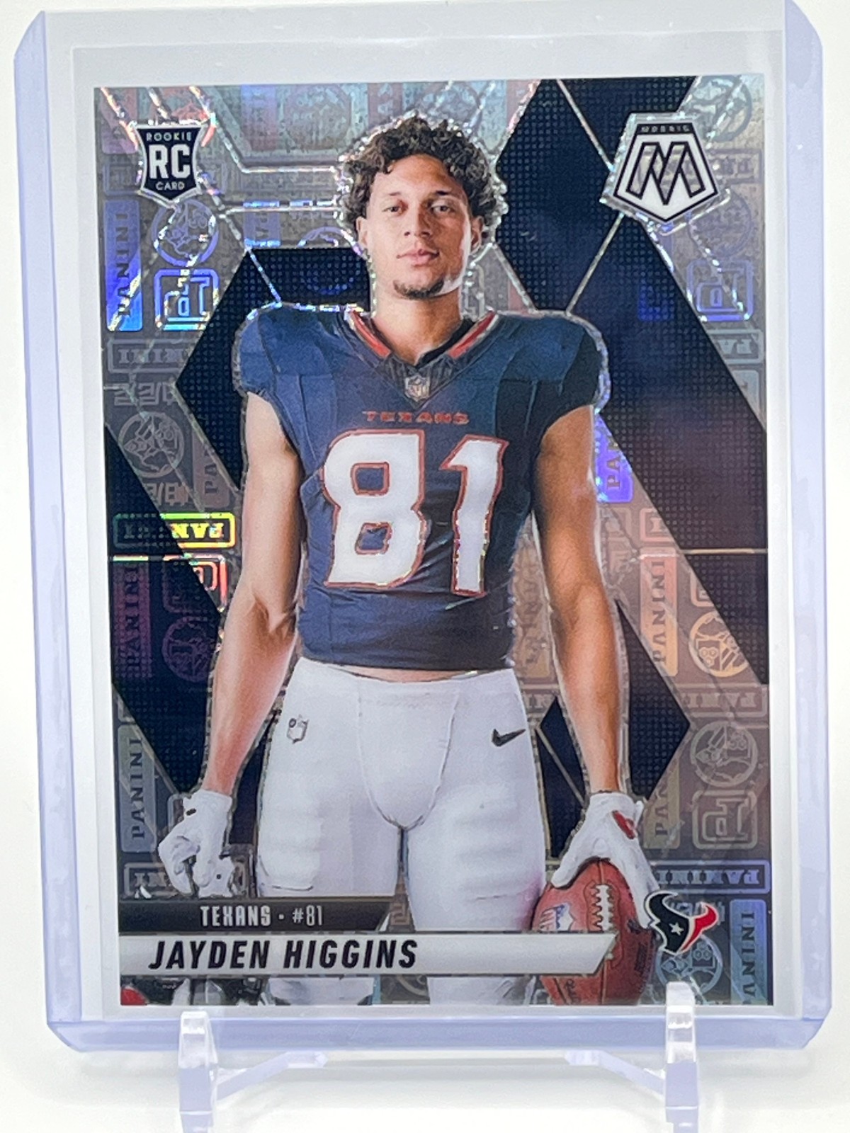 Jayden Higgins 2025 Panini Mosaic #286 Variation Silver Knight /149