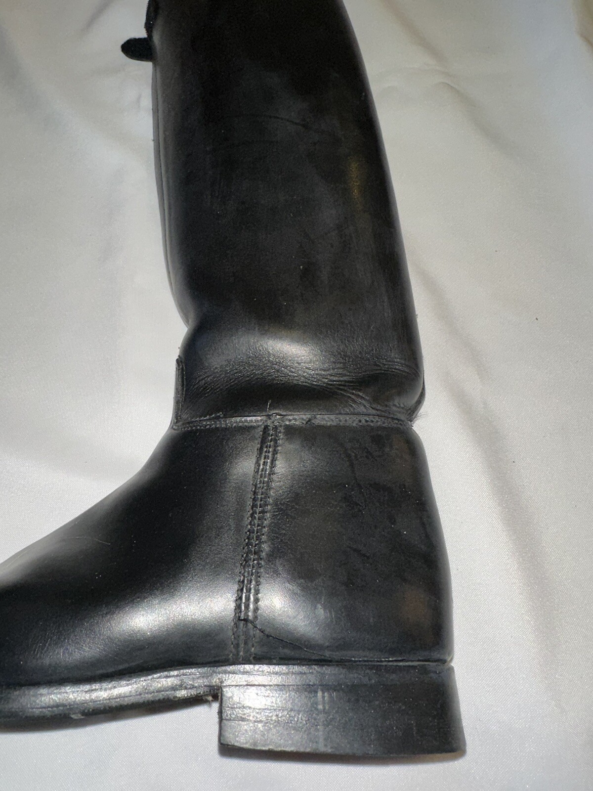 Konig Equestrian Field Dressage Riding Boots Black Leather Women’s 4 36