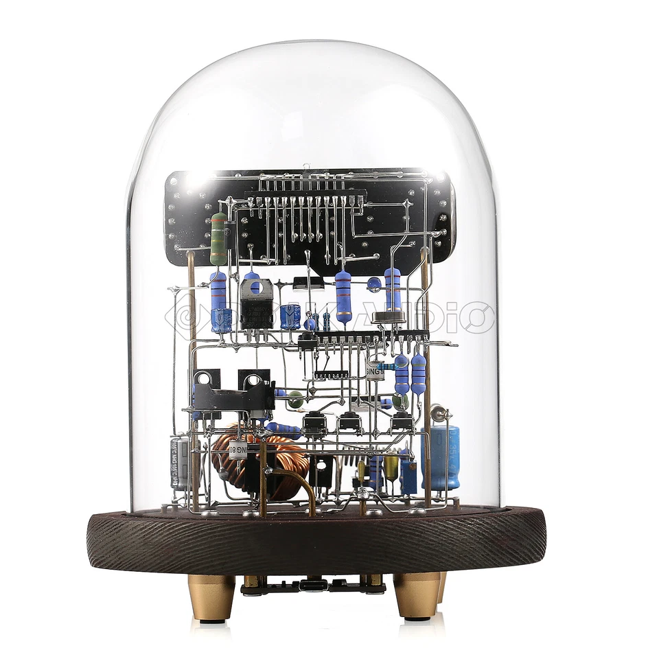 Kit de reloj de tubo Nixie vintage IN-12 con tubos con estuche de vidrio redondo para el hogar reloj hágalo usted mismo Foto 4 de 4