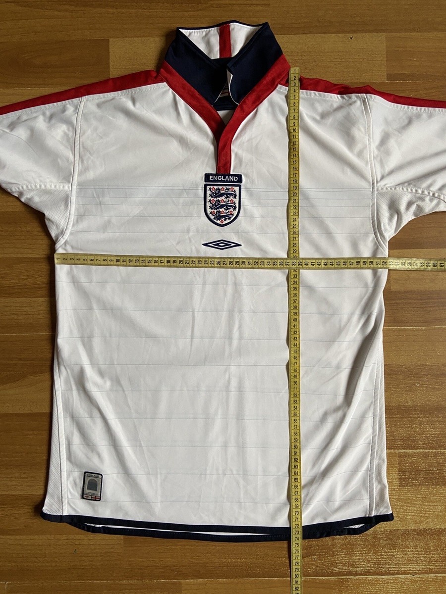 ENGLAND 2003 2005 HOME SHIRT JERSEY LONG SLEEVE UMBRO sz M