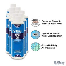 Rx Clear Swimming Pool & Spa Metal Out Chemic...
