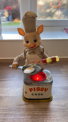 PIGGY COOK 昭和レトロ ブリキ 豚 シェフ Piggy Cook | eBay