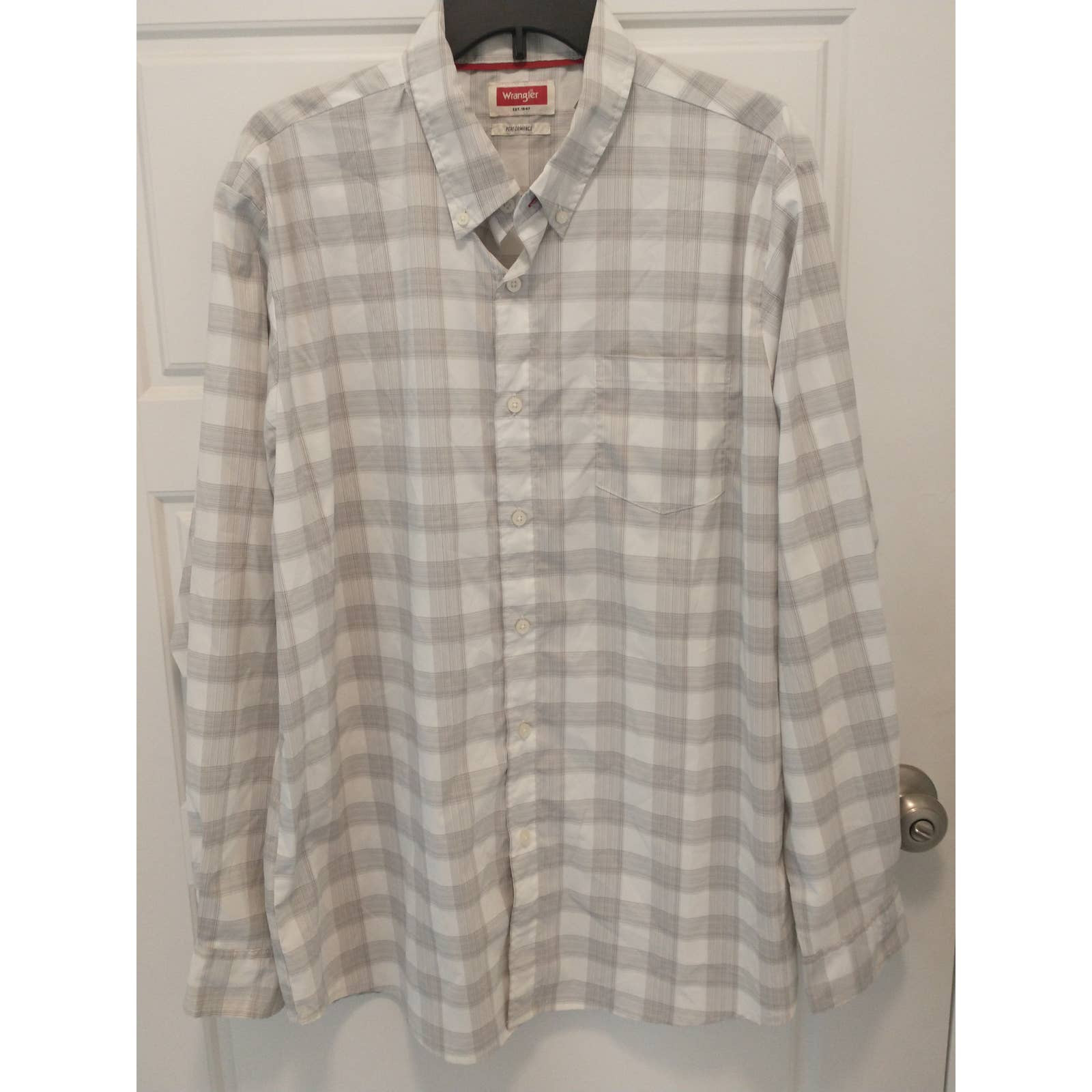 Wrangler Performance Stretch Button Down Shirt. M… - image 1