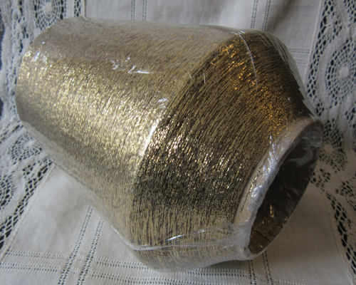 Lurex PMR 3720 Metallizzato #205 ORO SATINATO poli filo da ricamo filato cono 560 g - Foto 5 di 6