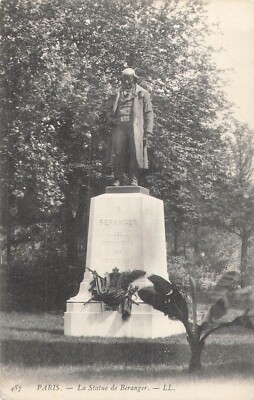 75 PARIS BERANGER STATUE - 50677