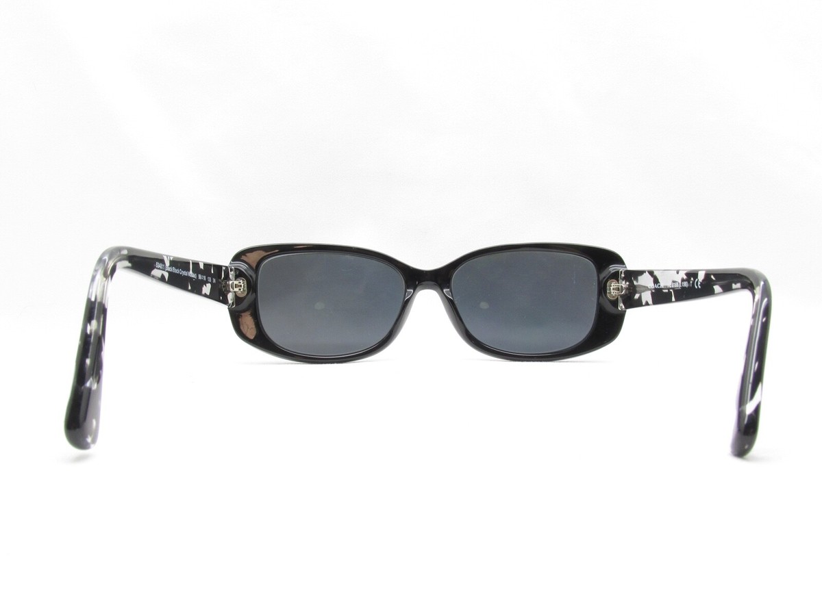 Coach Sunglasses Women FRAME ONLY HC8168 56-16-135 Black Crystal Mosaic 809 Coach HC 8168 Sunglasses 534811 Black/Black Crystal Mosaic  main image 4