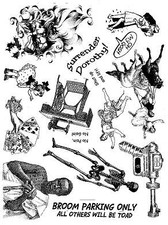 Unmounted Rubber Stamp Plate, Unmounted/Uncut Pink Rubber Stamps