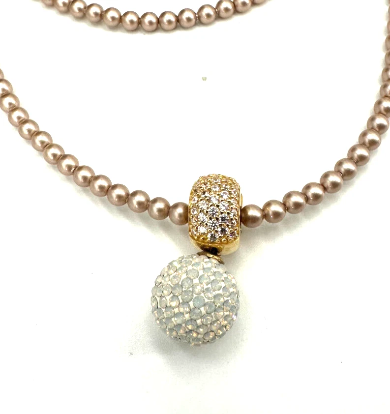 Heide Heinzendorff Zuchterlenkette Bronce 90 cm mit Adapter / Zirkonia/Anh. - Bild 3 von 4