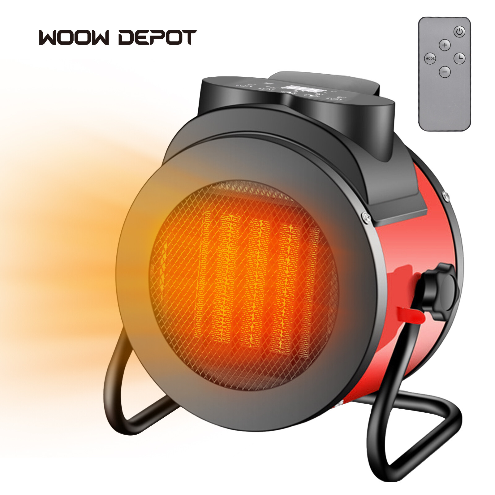 2000W Electric Space Heater Garage Forced Remote Control Hot Air Fan